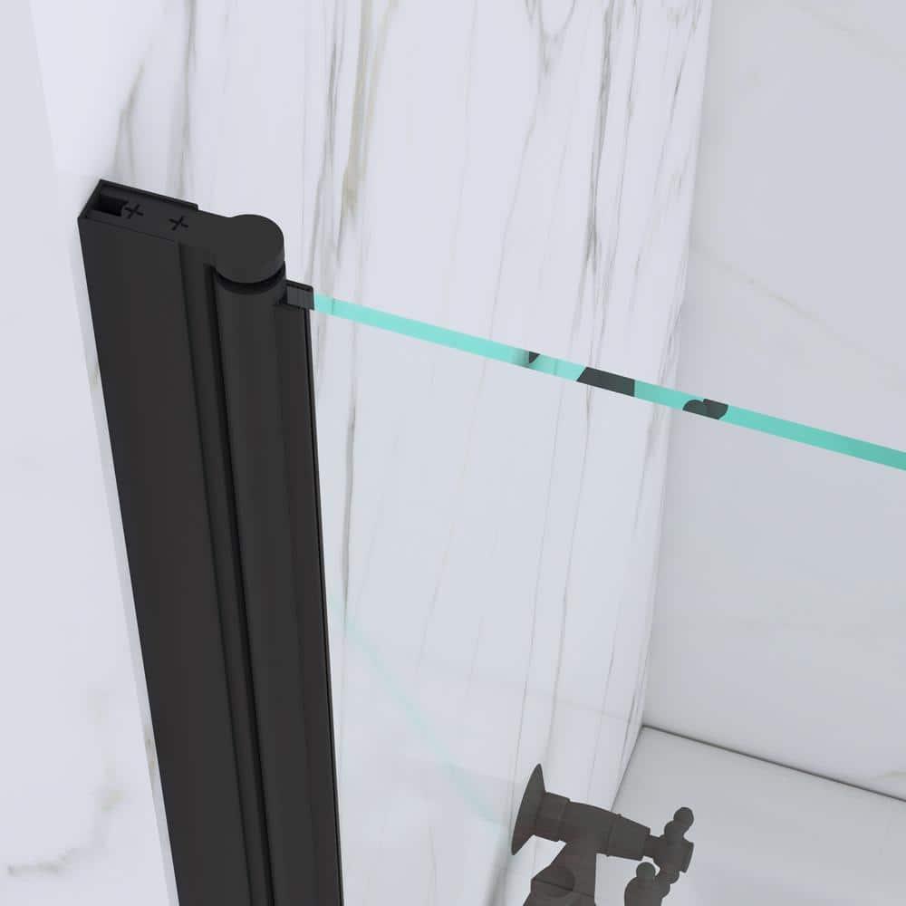 Jraty 39'' - W x 55'' H Door Frameless Tub Door with