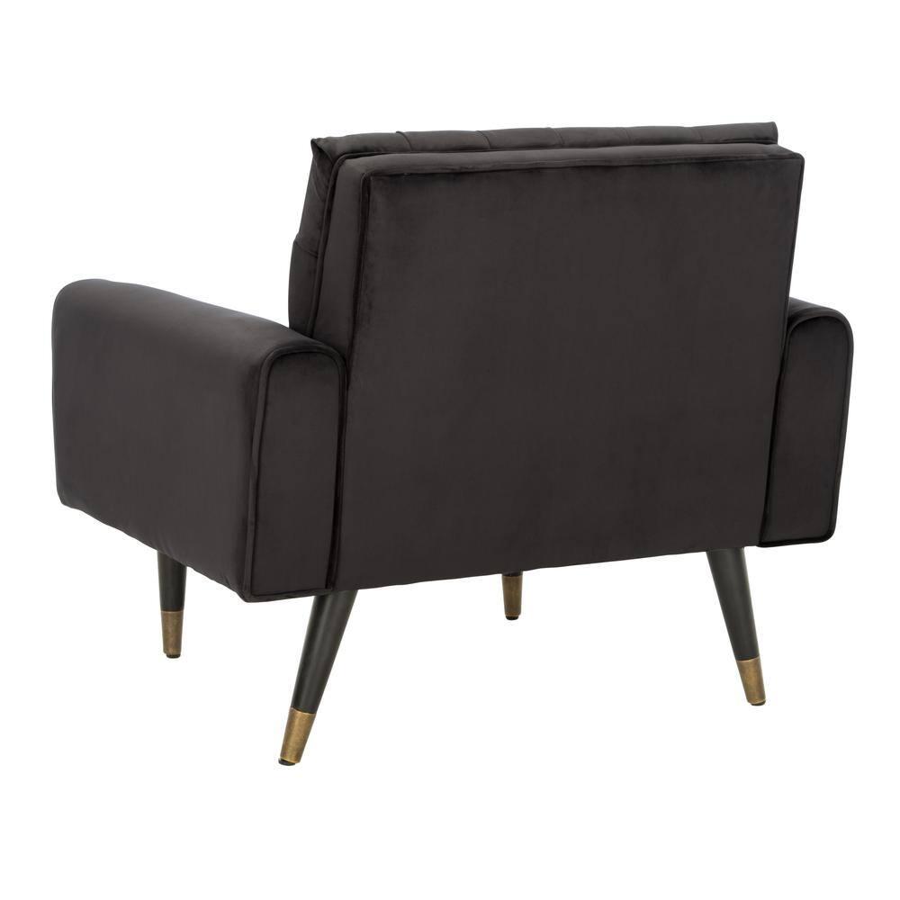 Amaris Tufted Accent Chair - ACH4503 - Shale/Black - Safavieh