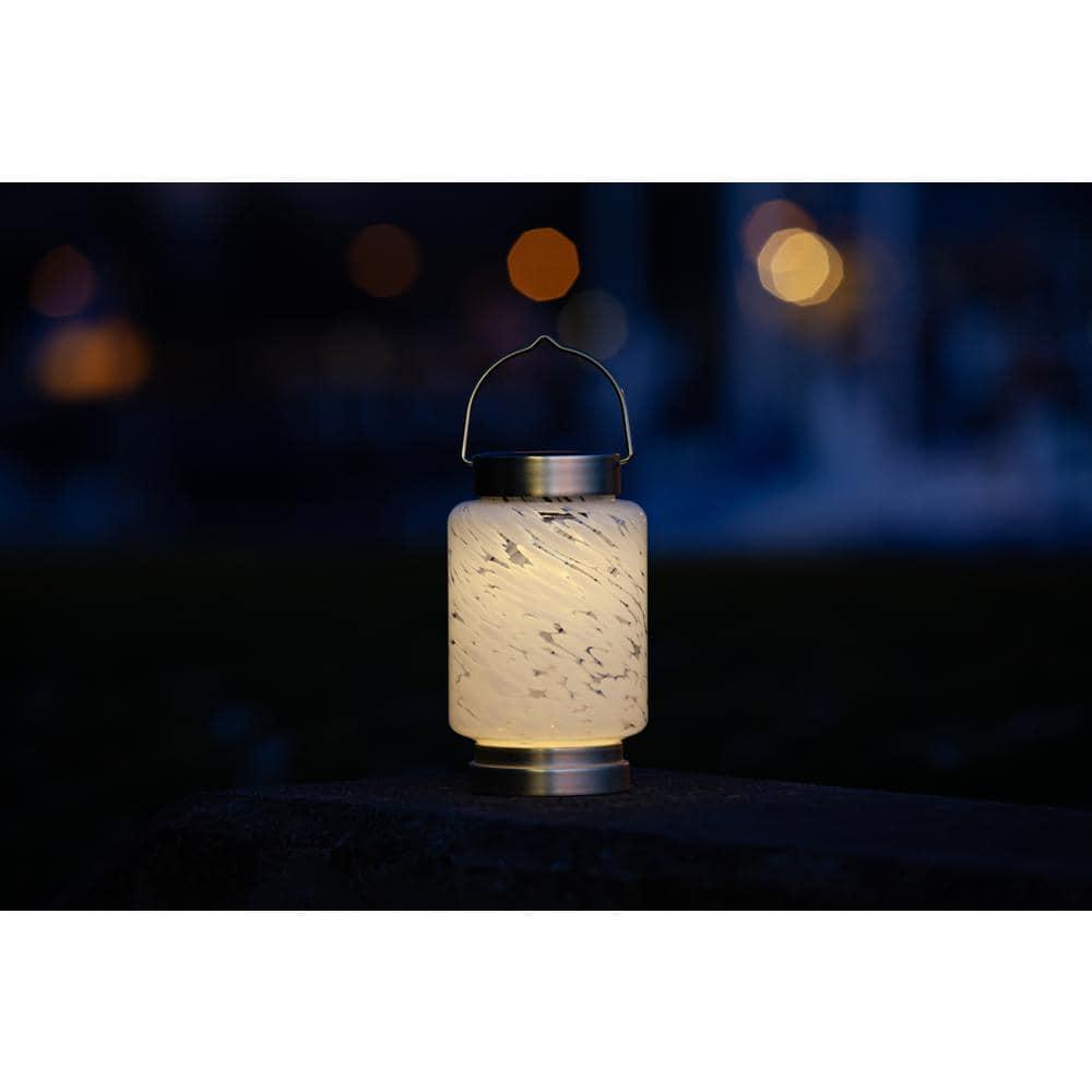 Allsop Home and Garden 7.5'' Solar Powered Integrated LED Outdoor Lantern