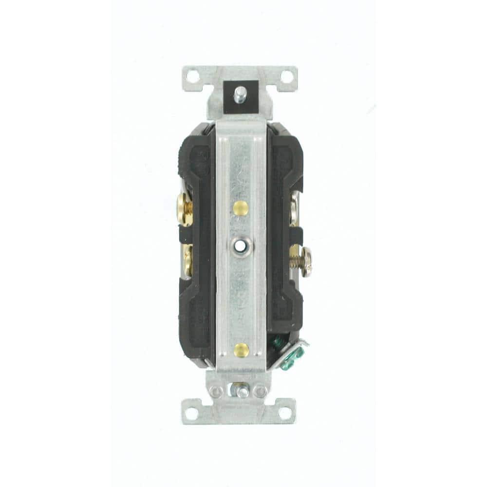 Gray Tamper Resistant Duplex Outlet with Wall Plate