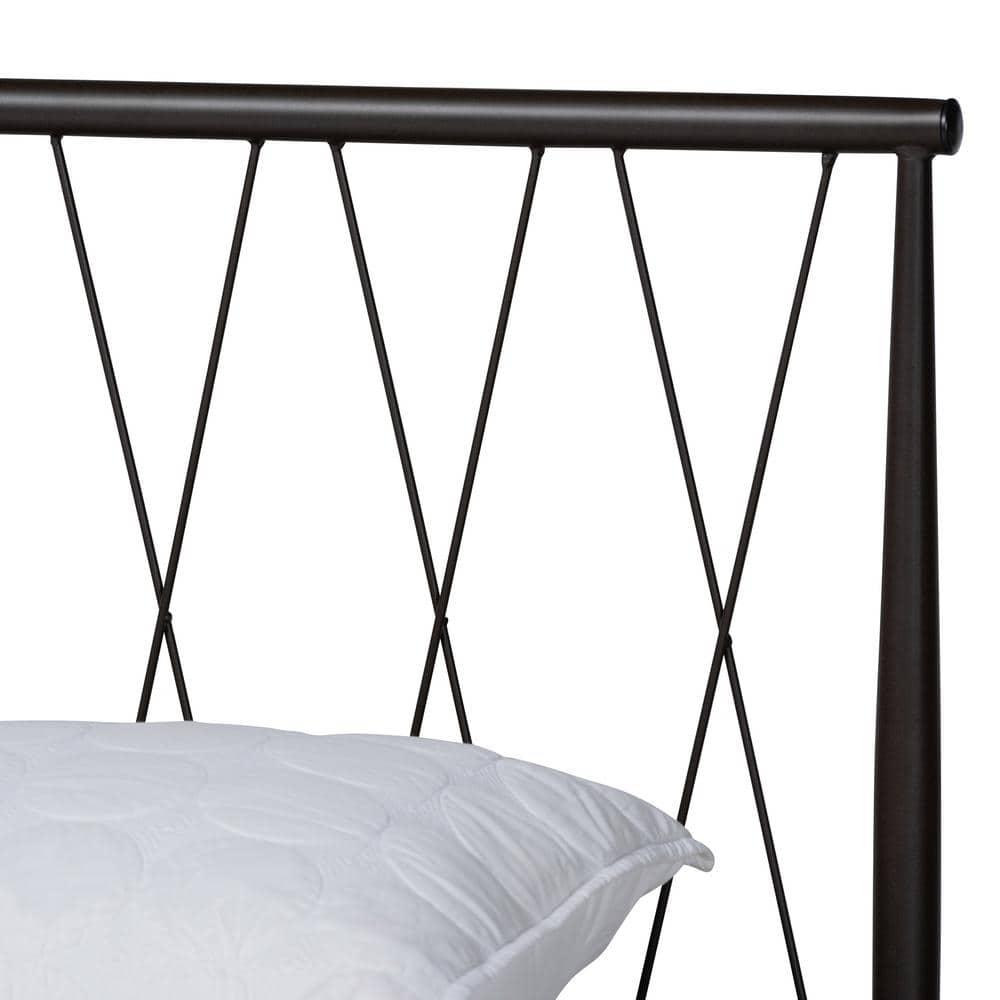 Full Nano Metal Platform Bed Black - Baxton Studio