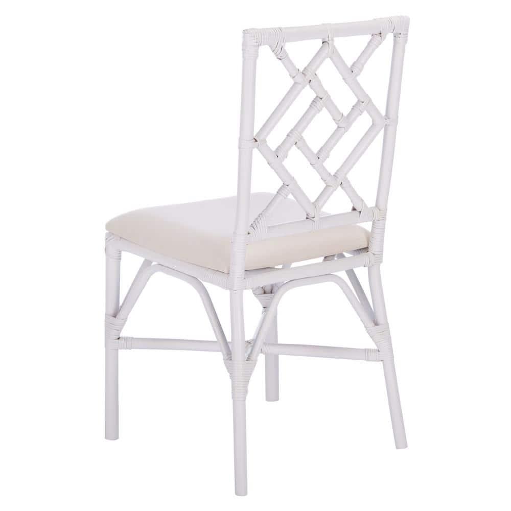 Bhumi Accent Chair W/ Cushion (Set of 2) - ACH6509 - White/White - Safavieh