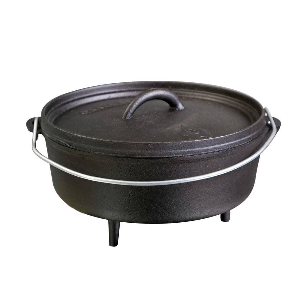 Camp Chef Classic 10" Seasoned Cast Iron Dutch Oven, SDO10, 4 quart