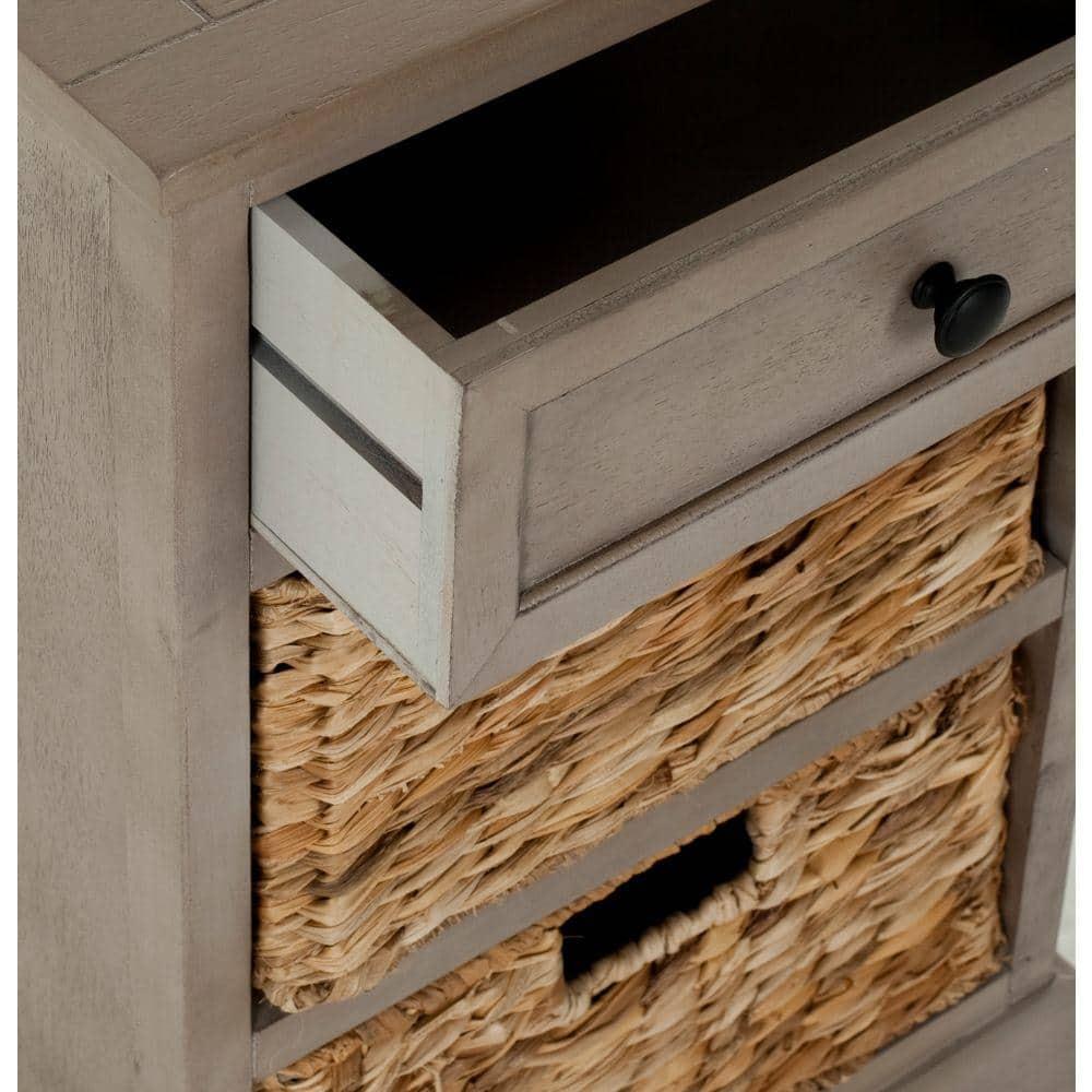 Carrie Side Table - Vintage Grey - Safavieh.