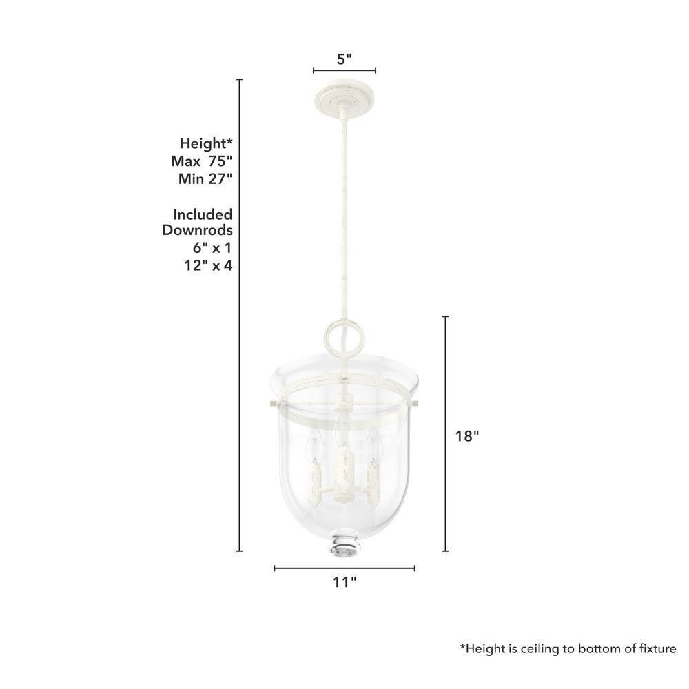 Hunter Fan Belltown 3 Light Urn Pendant