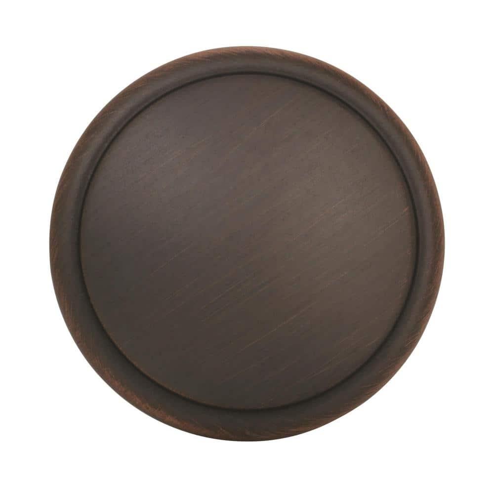 Amerock Ravino 1-1/4 inch (32mm) Diameter Oil-Rubbed Bronze Cabinet Knob - 25 Pack