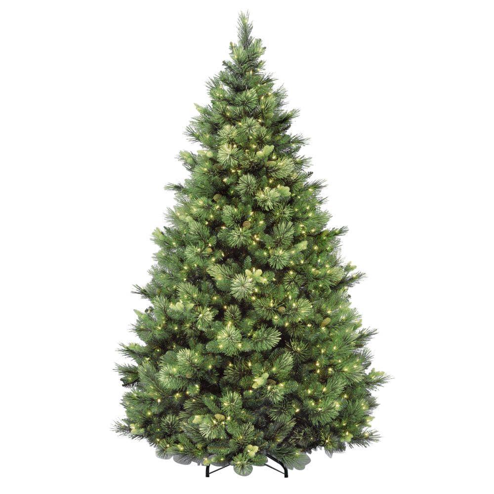 7.5' Prelit Carolina Pine Artificial Christams Tree Clear Lights - National Tree Company
