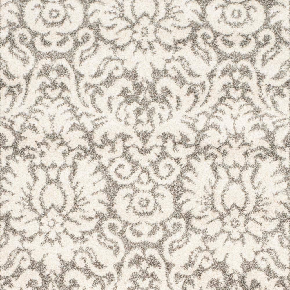 Amherst AMT427 Power Loomed Indoor Runner Rug - Dark Grey/Beige - 2'3"x13' - Safavieh