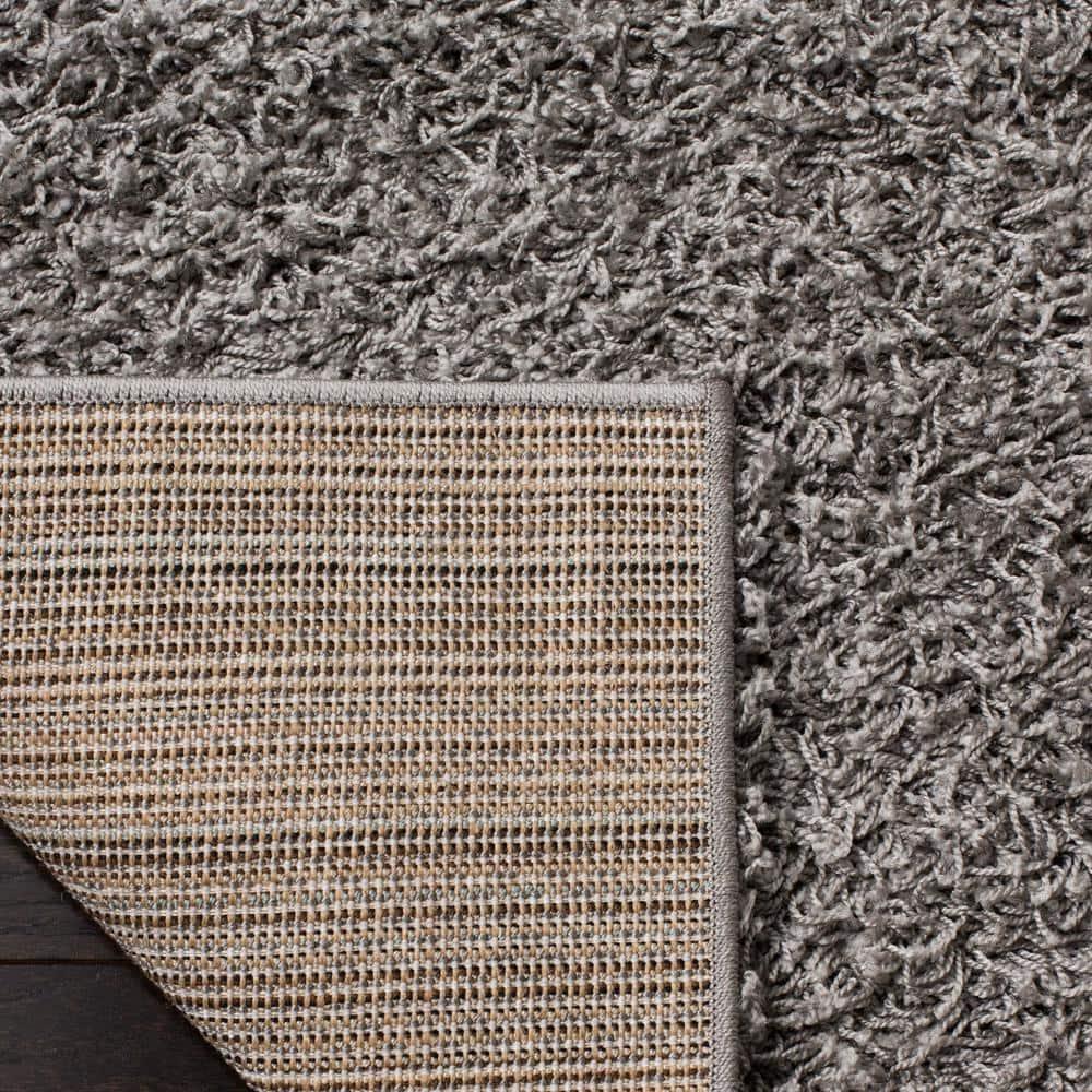 Athens Shag SGA119 Power Loomed Indoor Area Rug - Light Grey - 6'x9' - Safavieh.