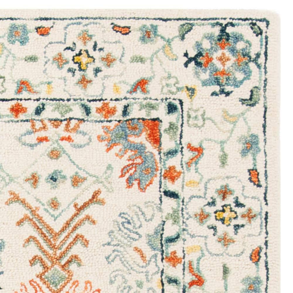 Aspen APN310 Hand Tufted Indoor Area Rug - Ivory/Blue - 6'x9' - Safavieh