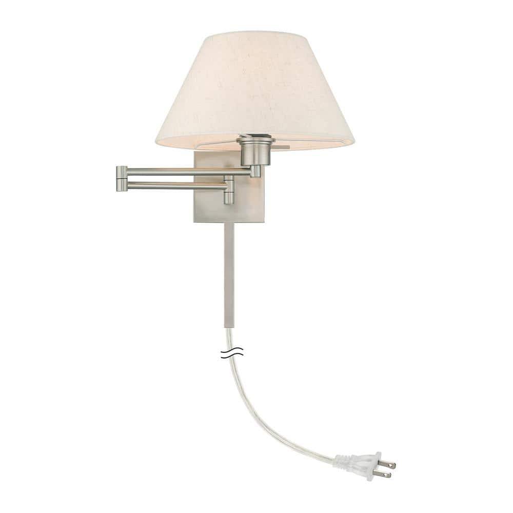 Livex Lighting 1 - Light Wall Light in  Brushed Nickel