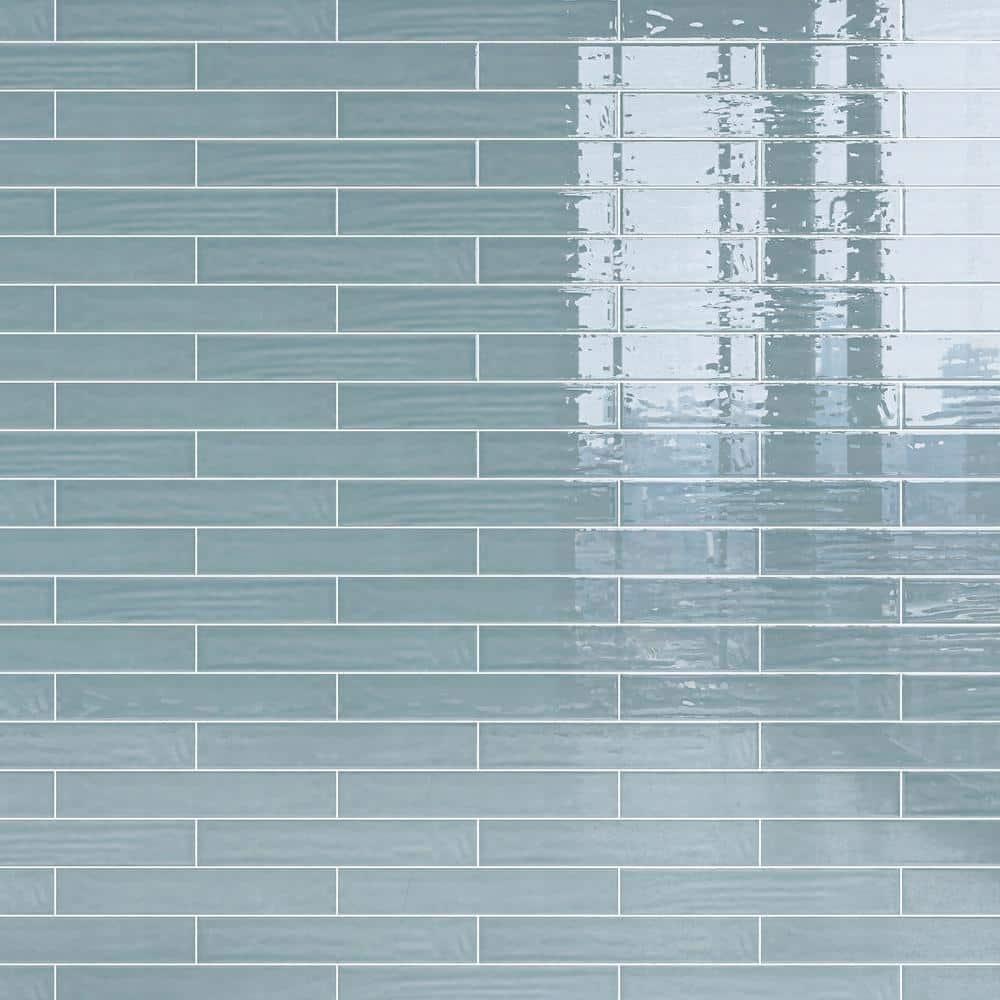 Supreme Tile Nova 1.97 in. X 11.81 in. Polished Ceramic Subway Wall Tile