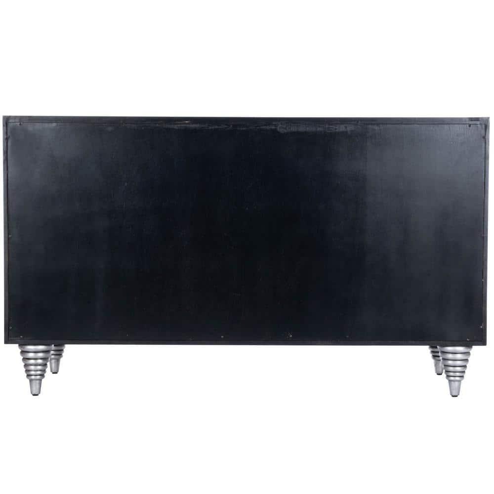 Butler Specialty Shelly Leather and Capiz Shell Inlay Sideboard in Brown