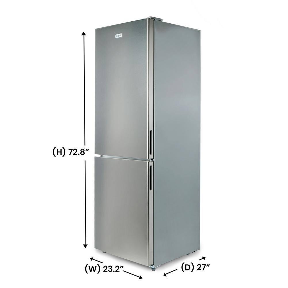 Equator Advanced Appliances Conserv 11cf Bottom Freezer Refrigerator 24in w/ WINE RACK Stainless 110V			 MDRF359WE