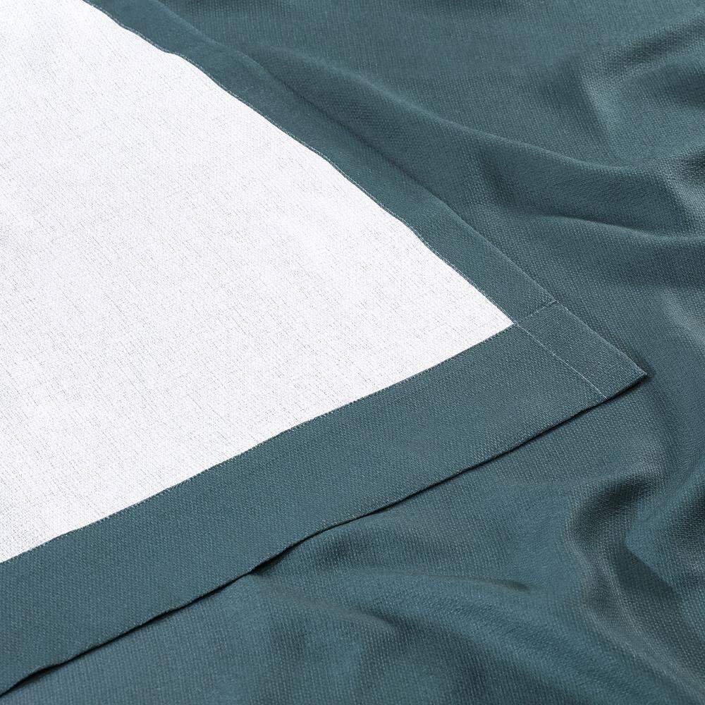 Ombre Aqua Faux Linen Sheer Curtain (1 Panel), Ombre Aqua, 50W X 108L