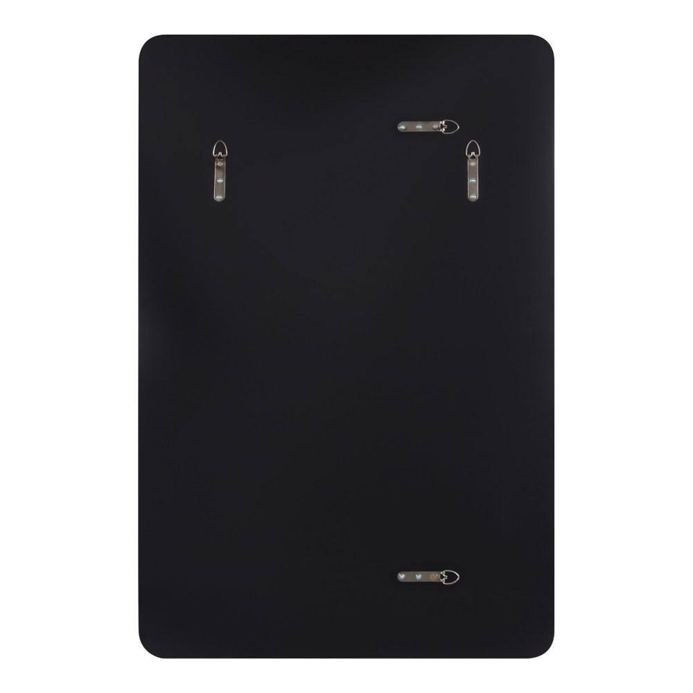 Kate and Laurel Caskill Rectangle MDF Rectangle Mirror, 24x36, Black