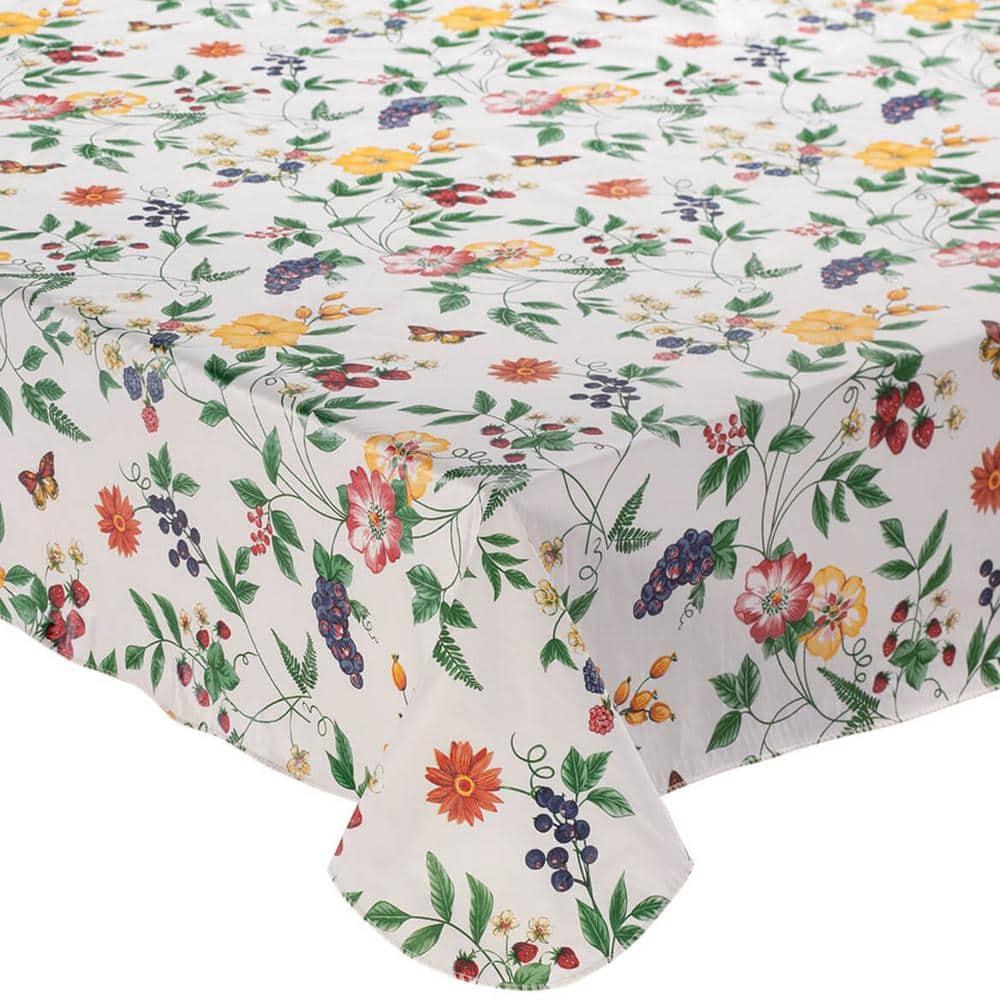 Lintex Linens 60"x84" Enchanted Garden 100% Vinyl Tablecloth