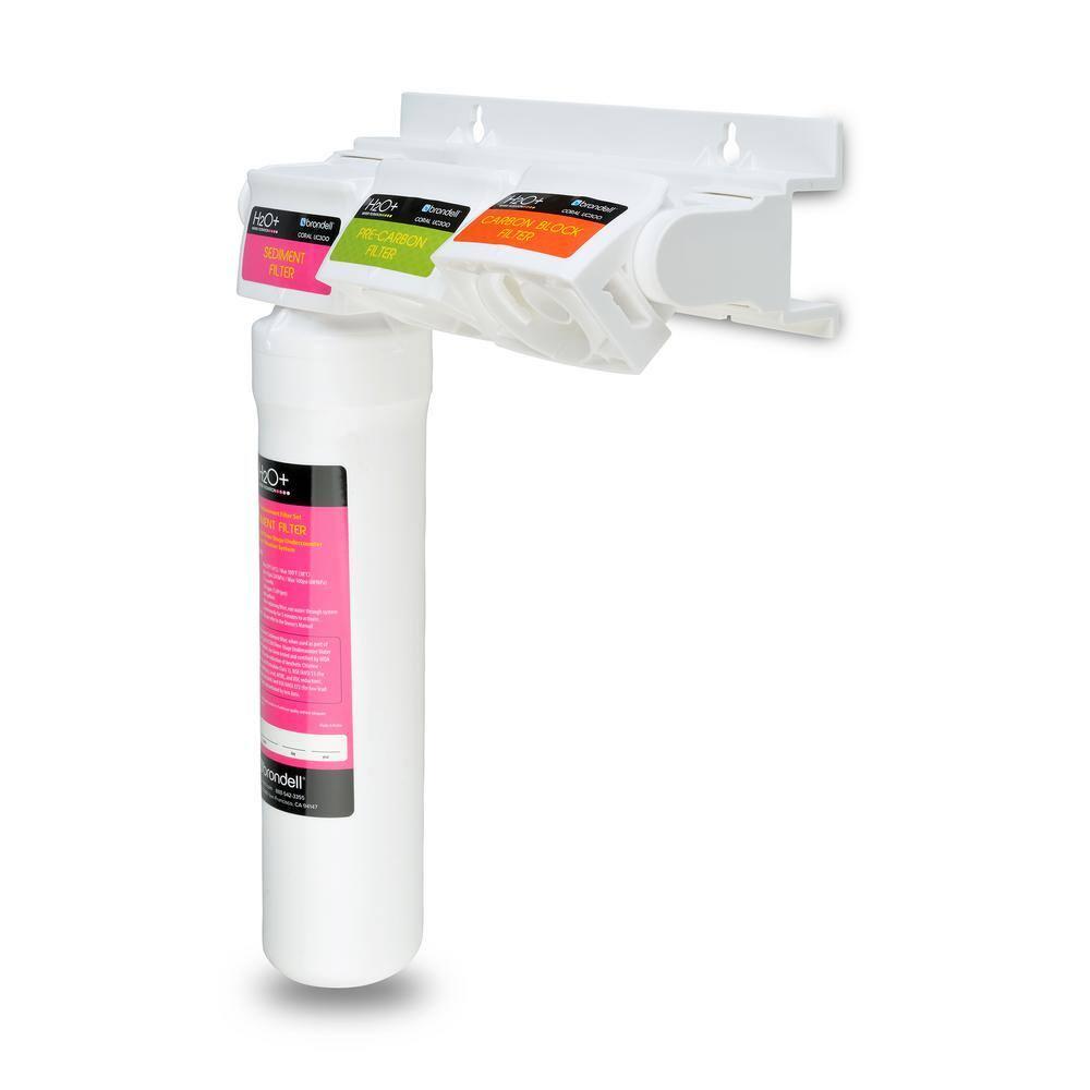 H2O+ Coral Three-Stage Undercounter Water Filter System