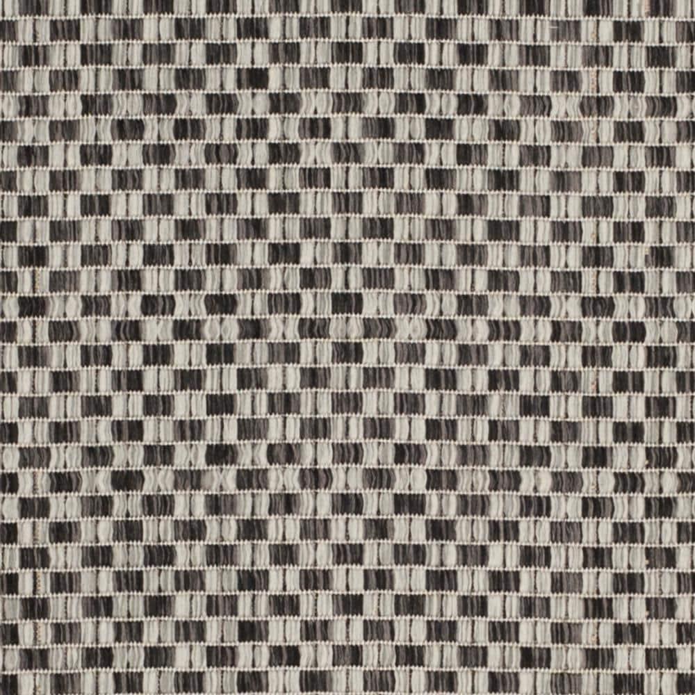 Courtyard CY8653 Power Loomed Indoor and Outdoor Area Rug - Black/Light Grey - 9'x12' - Safavieh