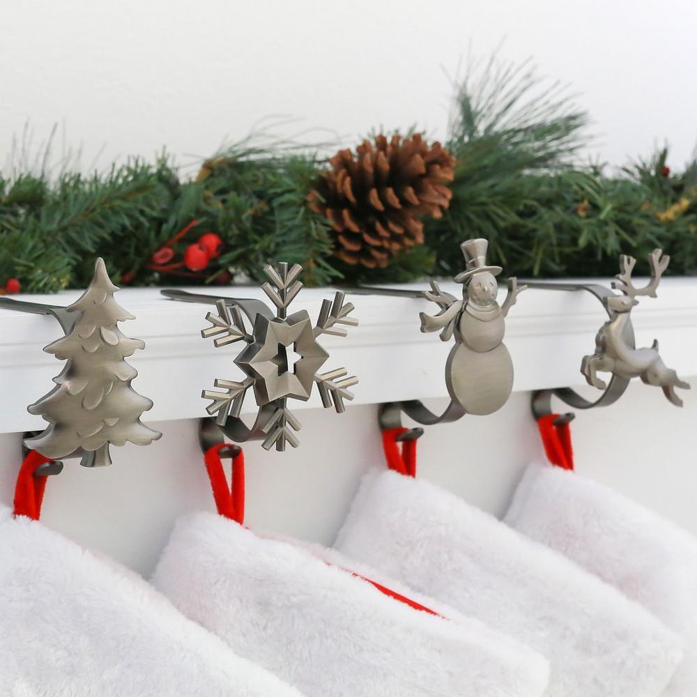 Haute Decor Original MantleClip 4 Piece Stocking Holder & Reviews | Wayfair
