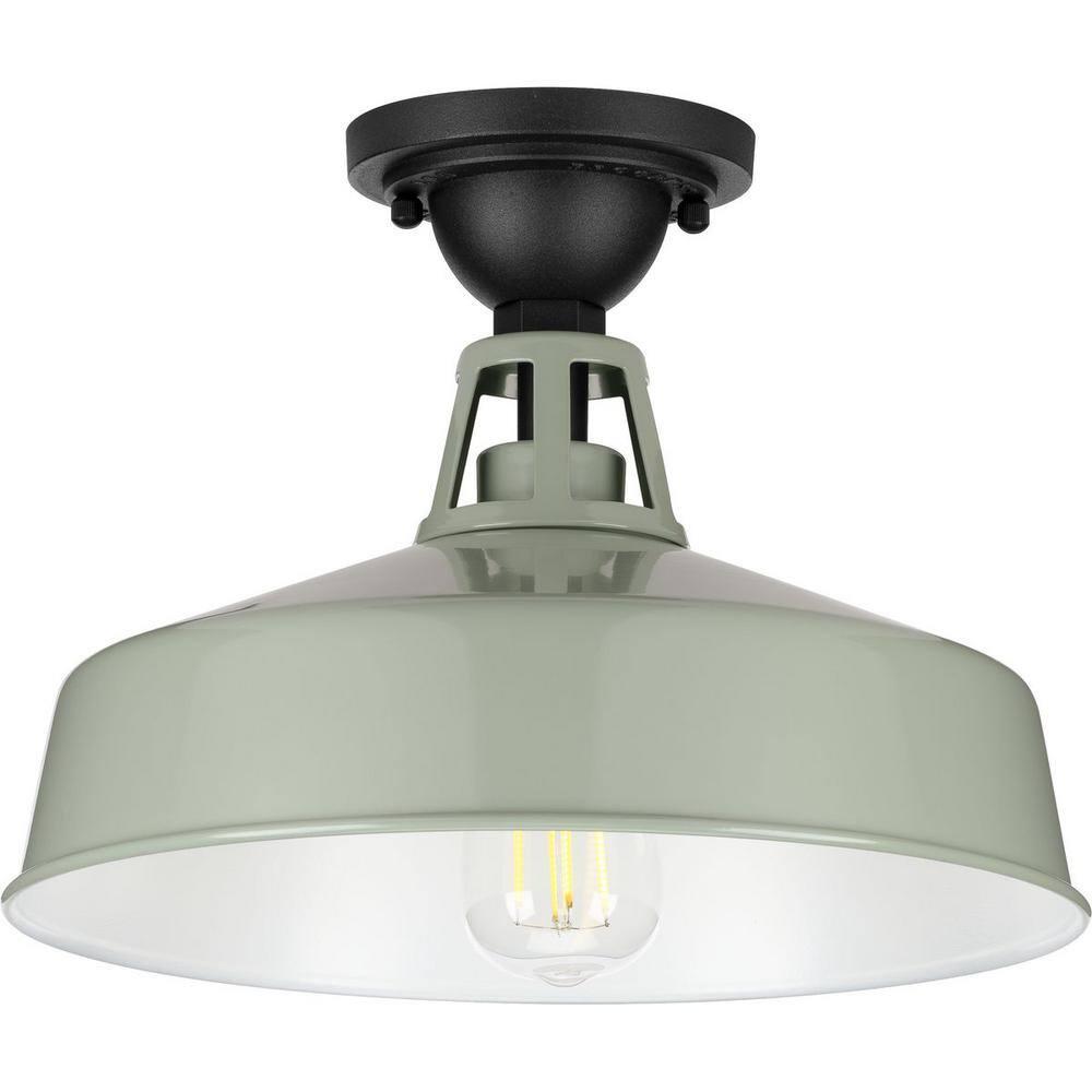 Cedar Springs Collection Pistachio One-Light Semi-Flush Mount