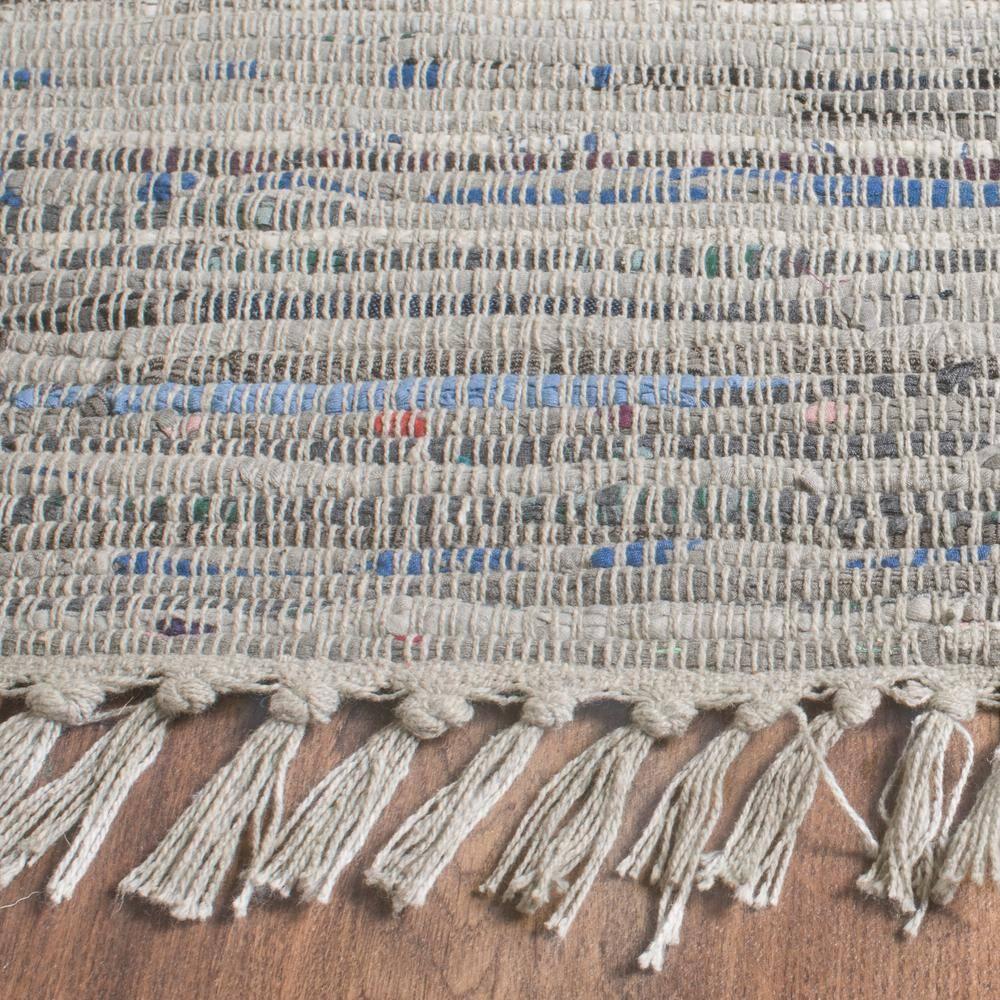 Rag Rug RAR121 Hand Woven Indoor Area Rug - 6'x9' - Grey - Safavieh