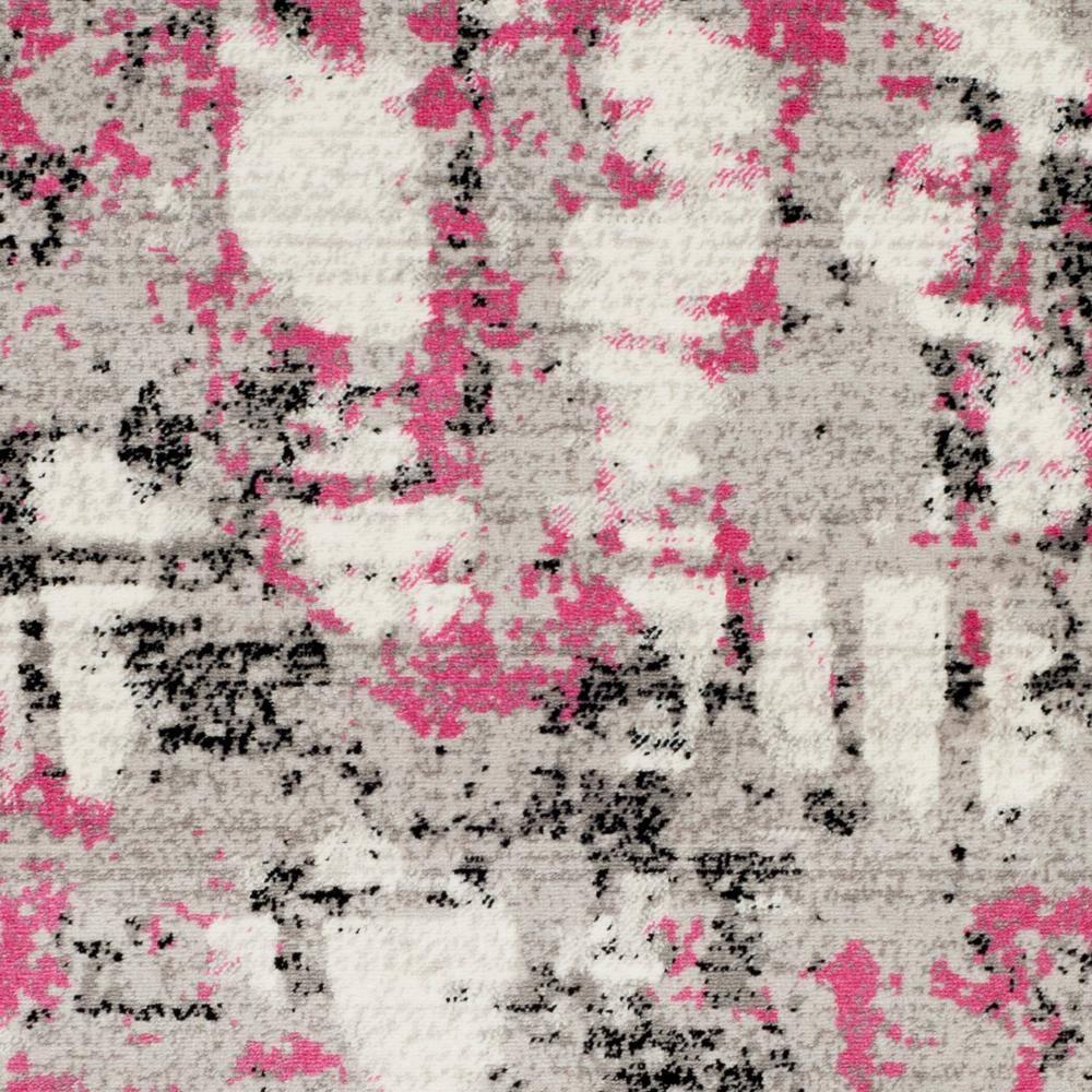 Skyler SKY193 Power Loomed Indoor Area Rug - Grey/Pink - 8'x10' - Safavieh