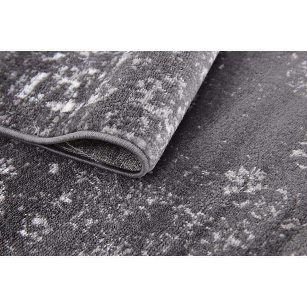 Unique Loom 7' 0 x 10' 0 Sofia Casino Dark Gray Area Rug