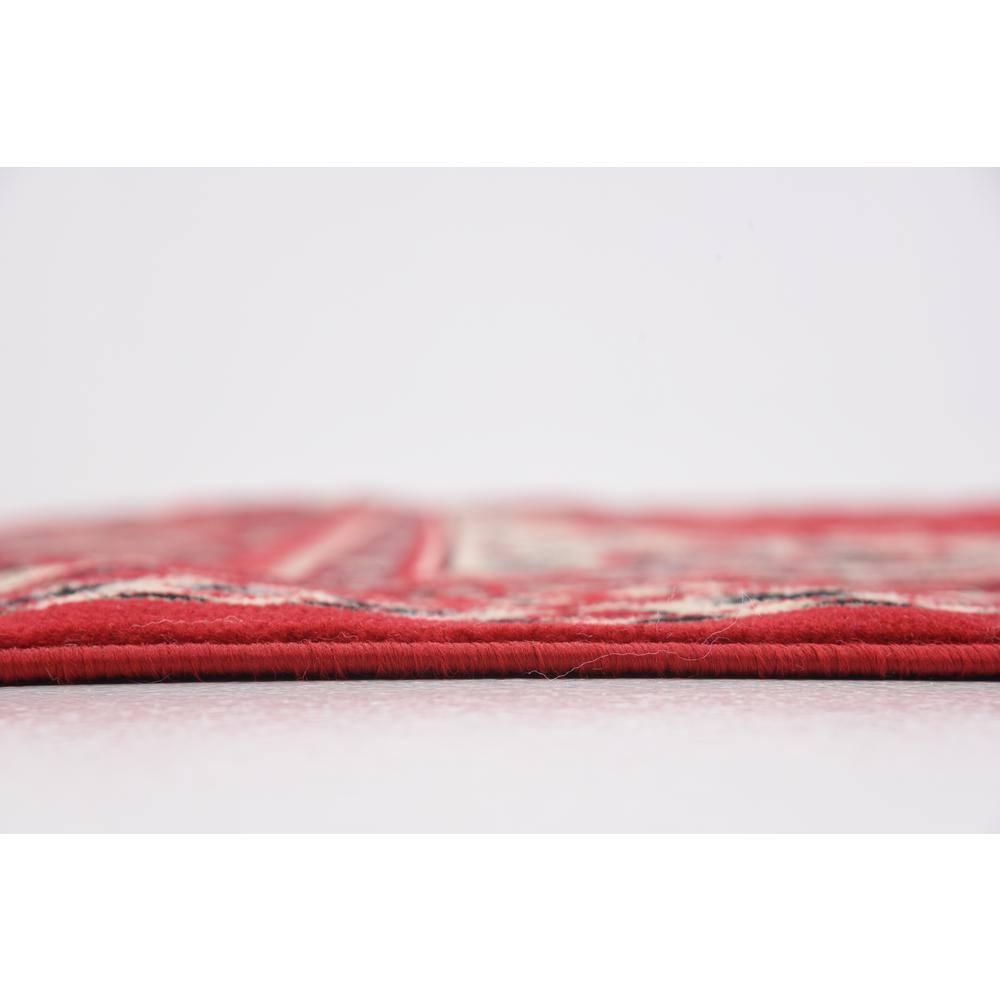 Rugs.com Amaya Collection Rug – 8' x 10' Red Medium Rug Perfect For Living Rooms, Large Dining Rooms, Open Floorplans