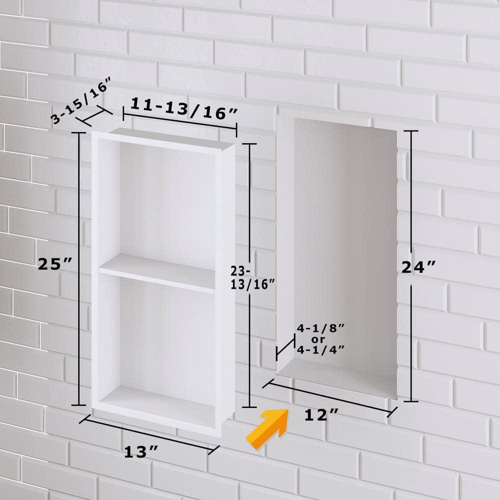 Hypertaire Double Layer Recessed Shower Niche No Tile Needed
