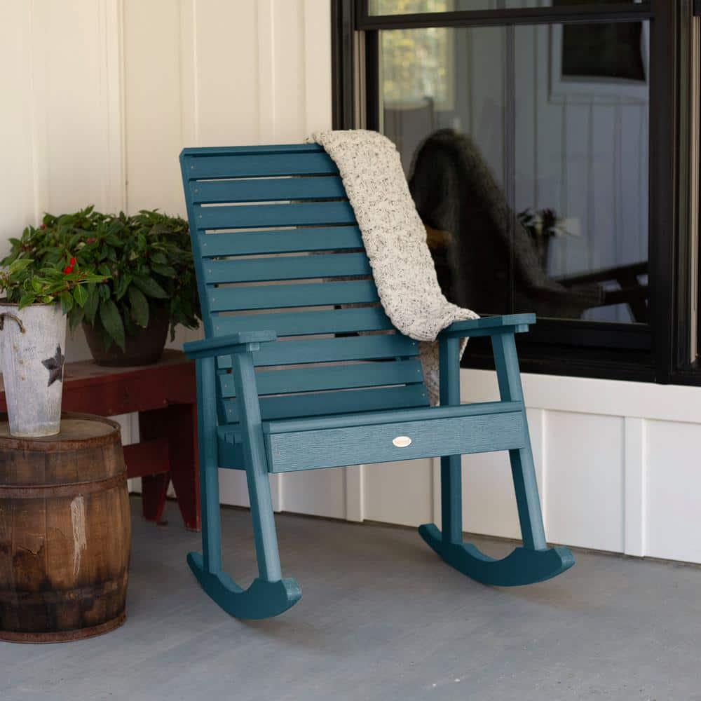 Weatherly Rocking Patio Chair Nantucket Blue - highwood