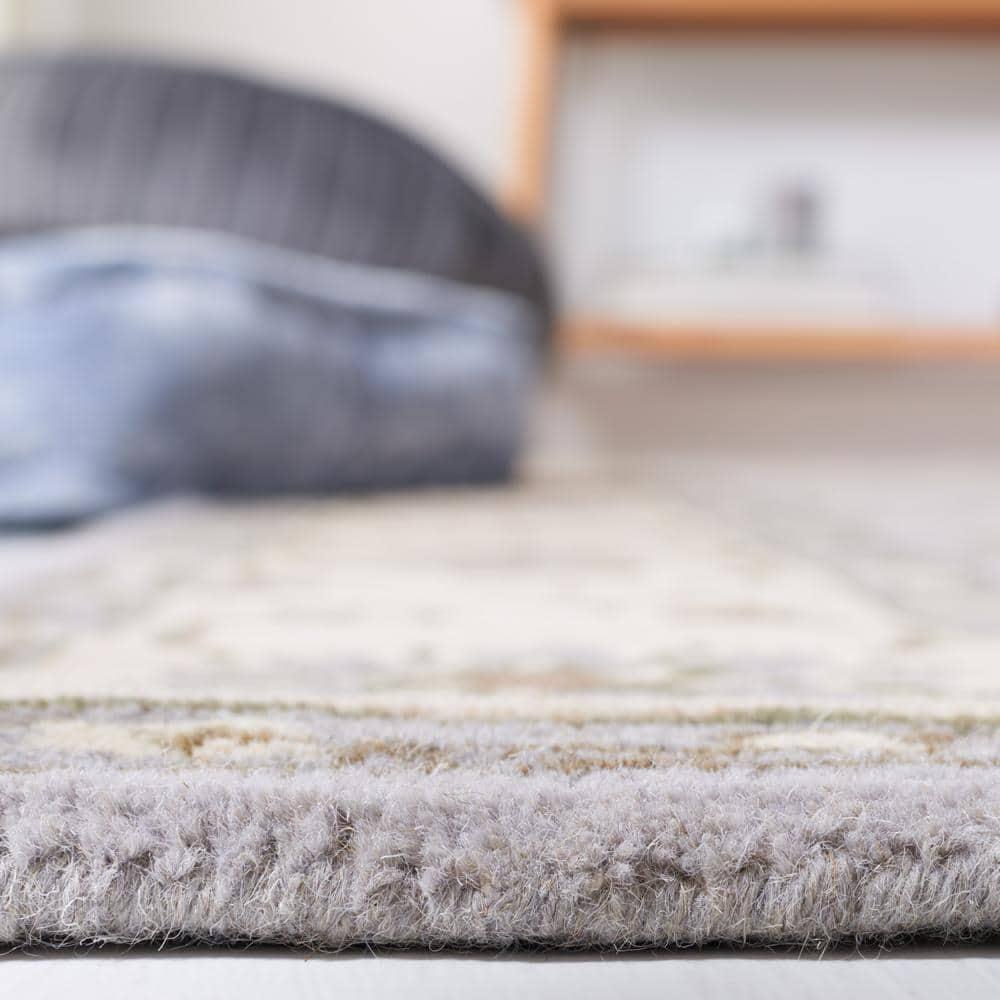 Heritage HG862 Hand Tufted Area Rug - Beige/Grey - 6'x9' - Safavieh.