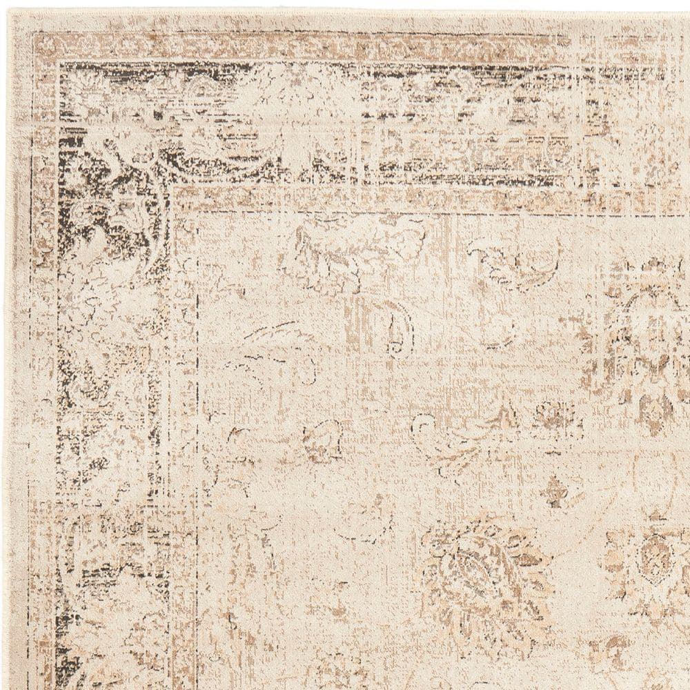Vintage Stone 8 ft. x 10 ft. Distressed Border Area Rug