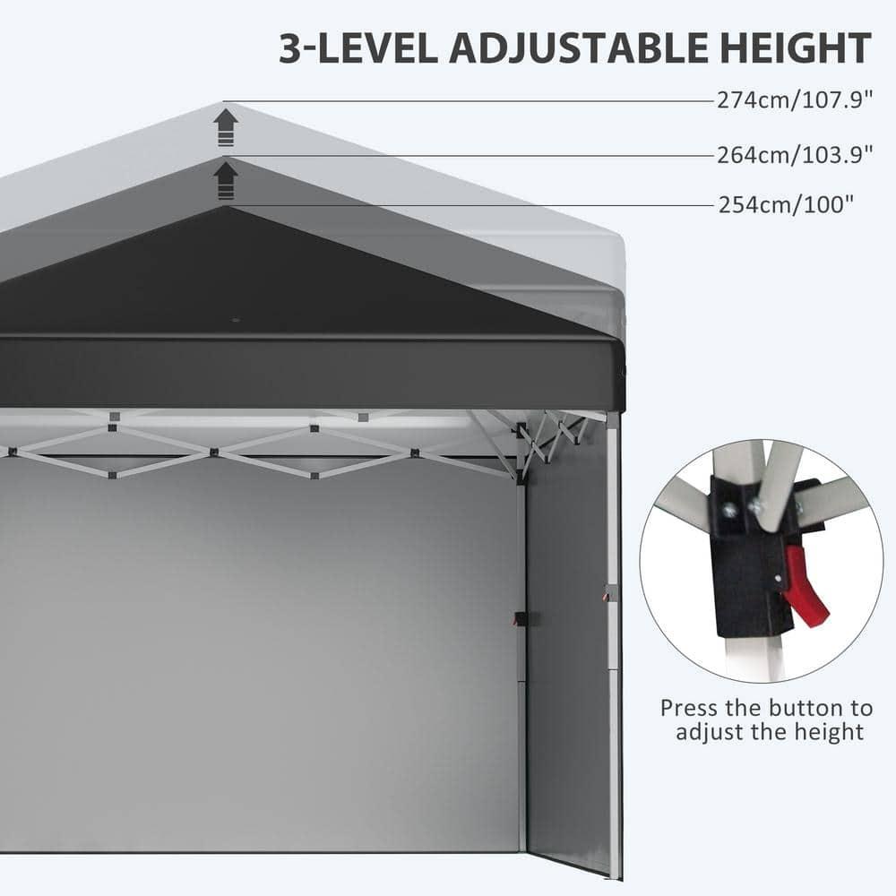 Outsunny 10 Ft. W x 10 Ft. D Steel Party Tent
