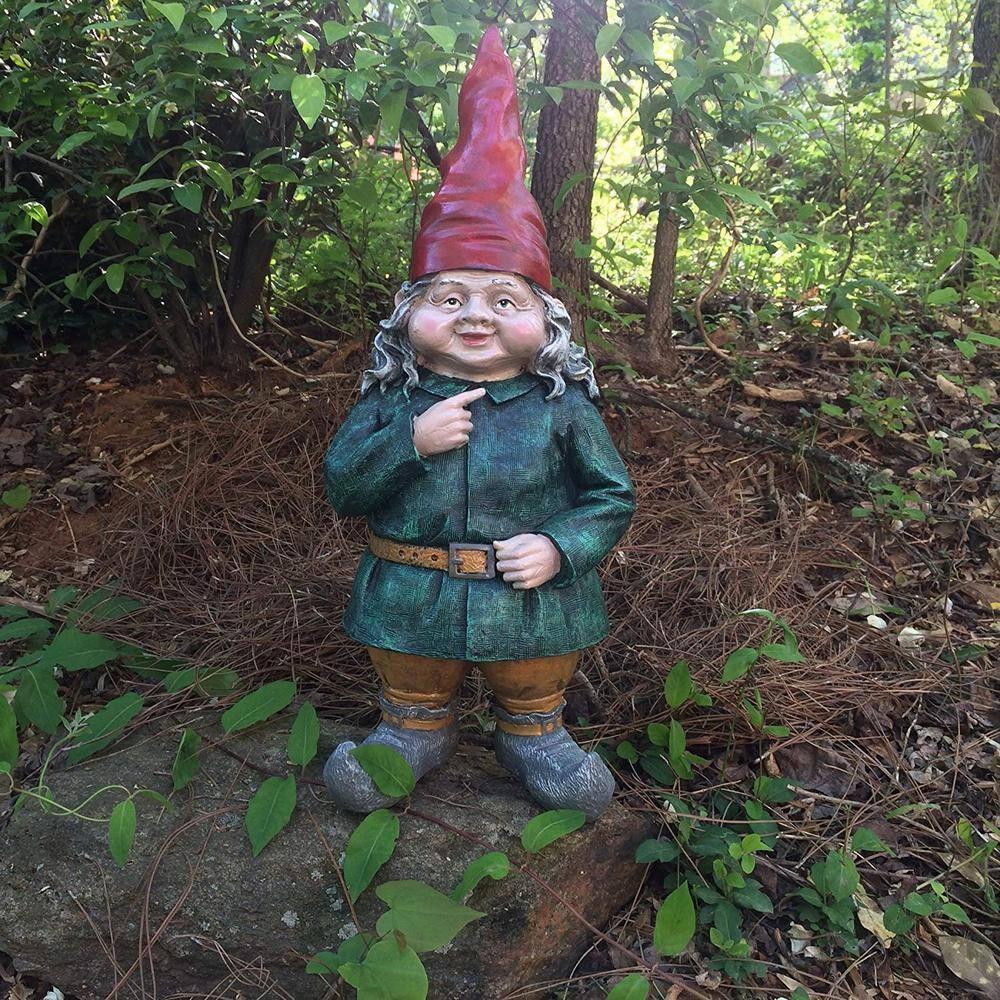 HomeStyles Old World Gnomes Zelda the Female Gnome Garden Statue
