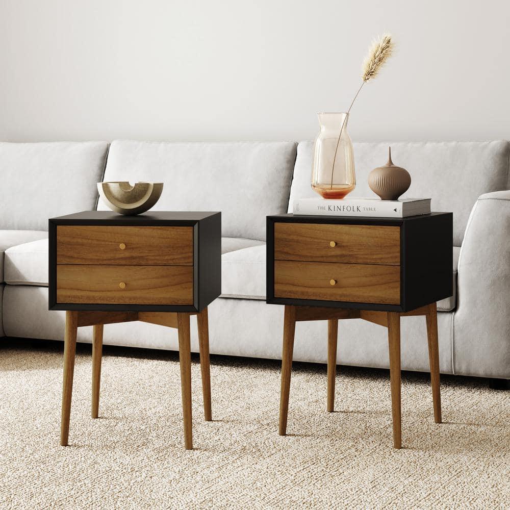 Harper Wood Nighstand With Storage