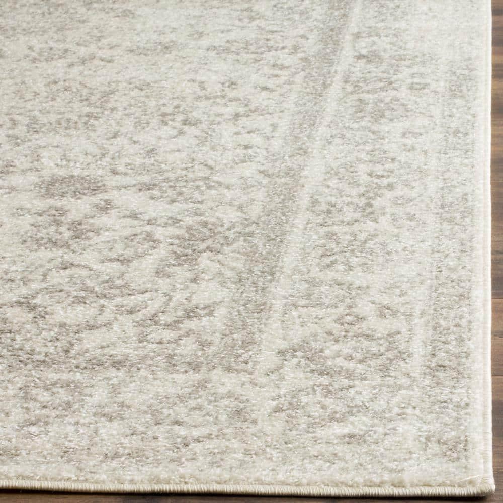 Adirondack ADR109 Machine Made Indoor Area Rug - Ivory/Silver - 12'x12' - Safavieh