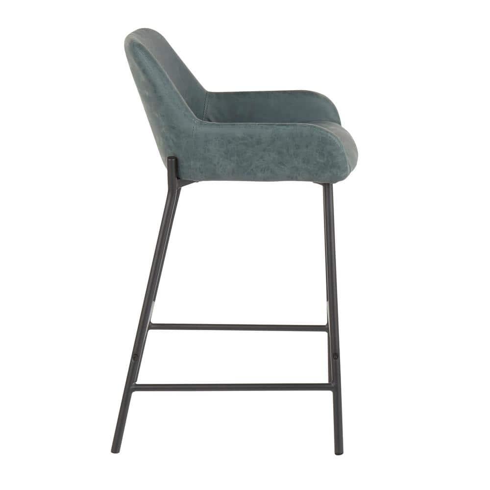 Greely Upholstered Counter Stool with Metal Frame