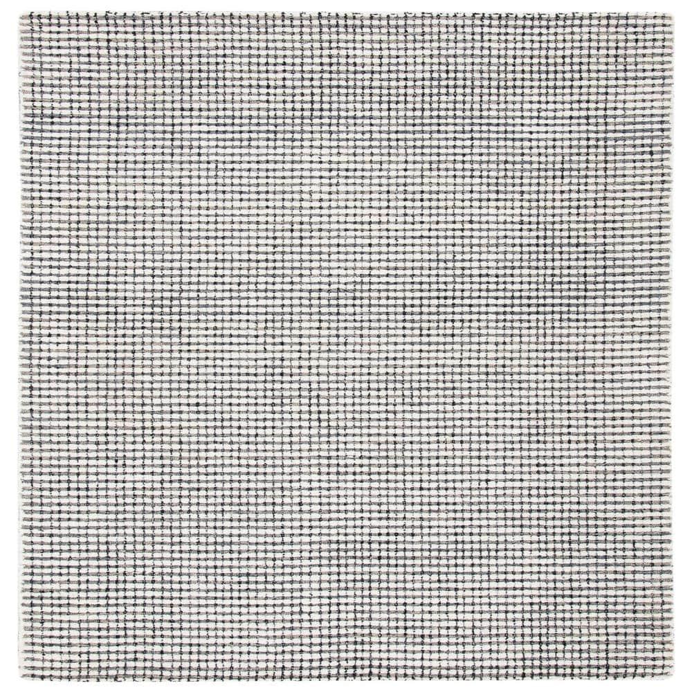 Abstract Hand Tufted Wool Checkered Rug