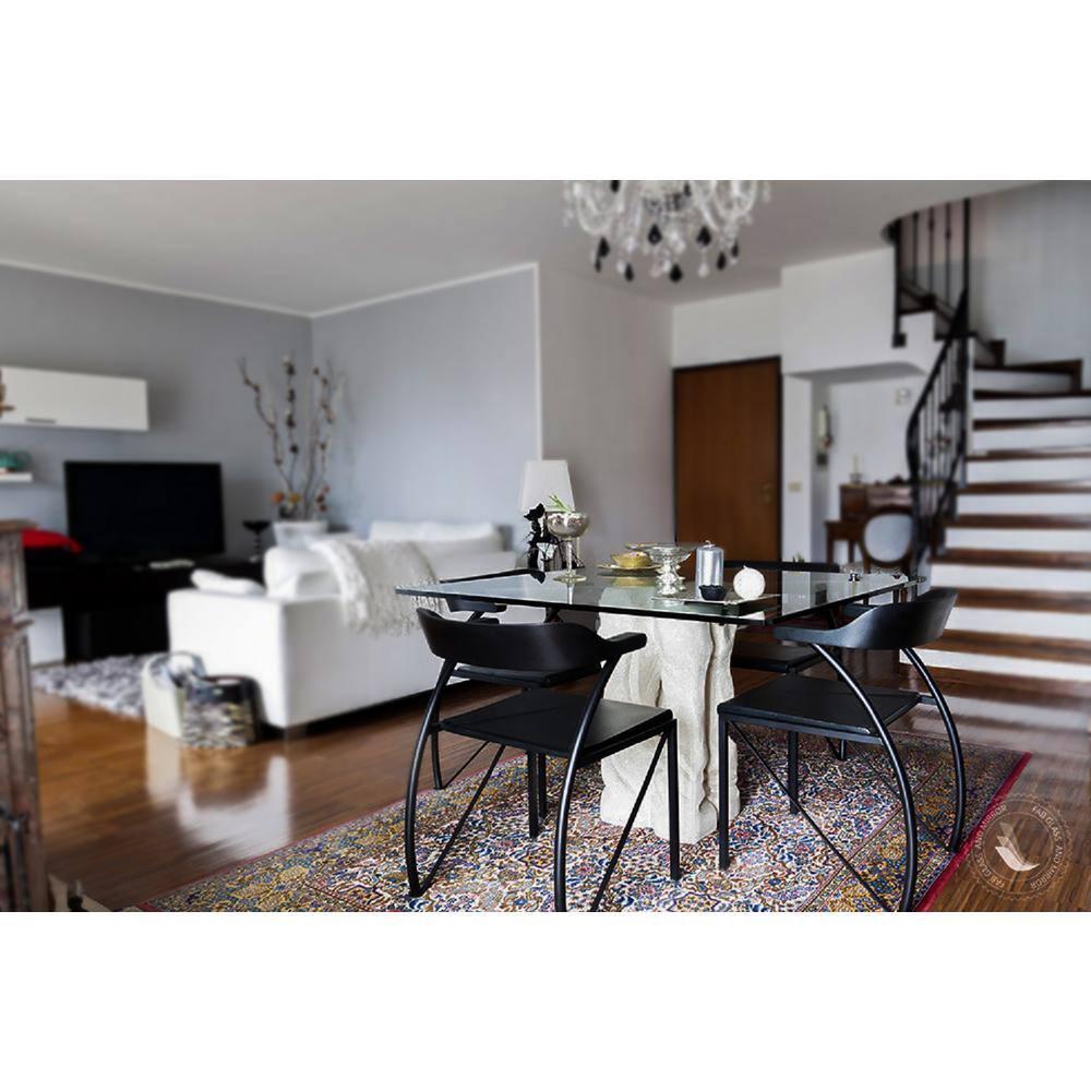 54-Inch Square Glass Table Top 1/4 Inch Thick Clear Tempered Glass with Flat Edge Polished