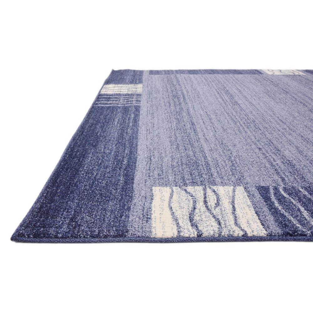 Rugs.com Angelica Collection Rug – 7' x 10' Light Blue Medium Rug Perfect For Bedrooms, Dining Rooms, Living Rooms