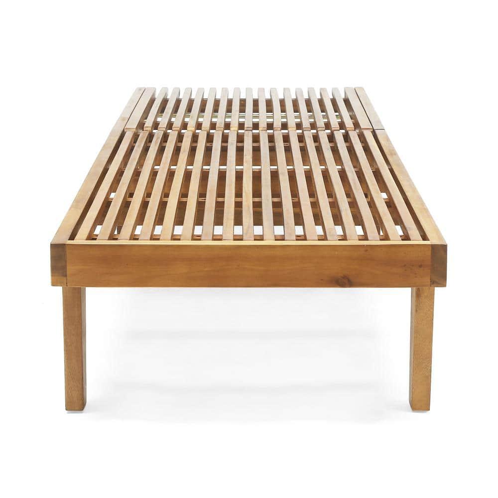 Christopher Knight Home Nadine Outdoor Adjustable Wood Chaise Lounge by  Teak