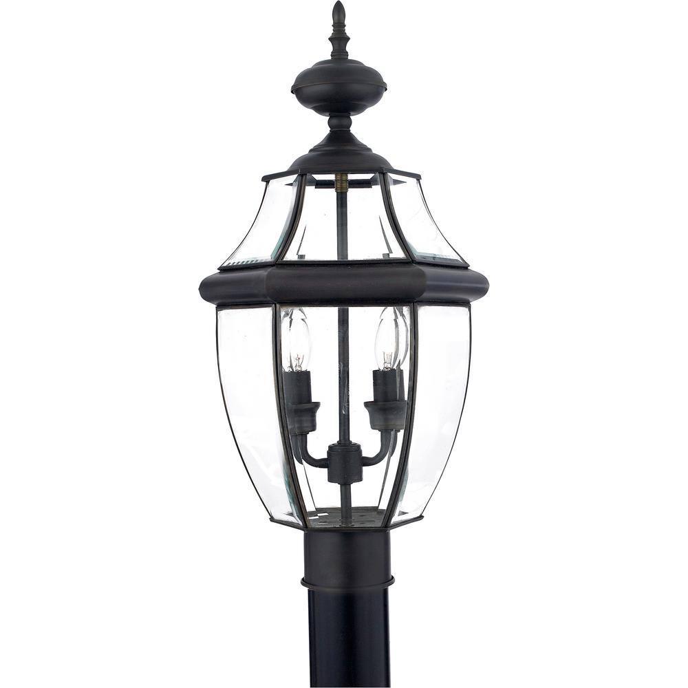 Quoizel Lighting Newbury 2 - Light Post Light in  Medici Bronze