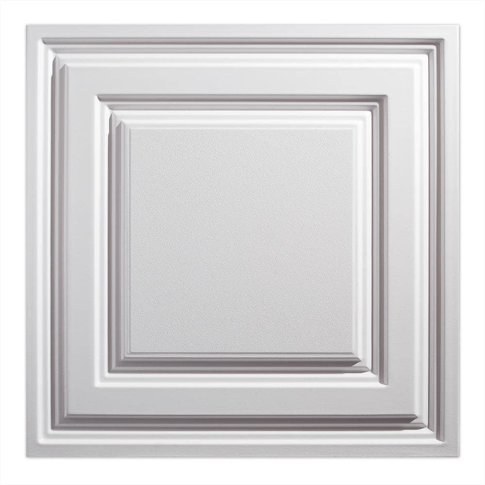 Waterproof Designer Series 24'' L x 24'' W Textured Vinyl Drop-In Ceiling Tile