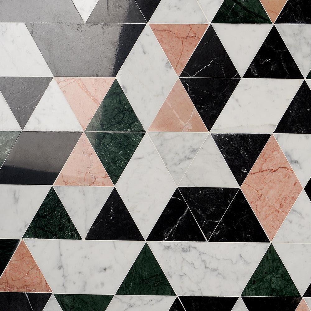 Prisma 7.75" x 13.5" Geometric Marble Mosaic Wall & Floor Tile (0.73 Sq. Ft. / Sheet)