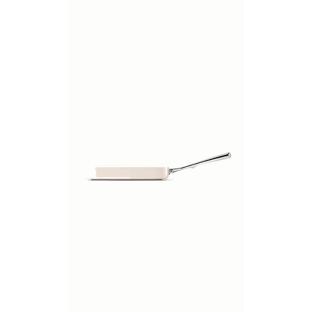 Caraway Home 11.02" Nonstick Square Grill Fry Pan Cream