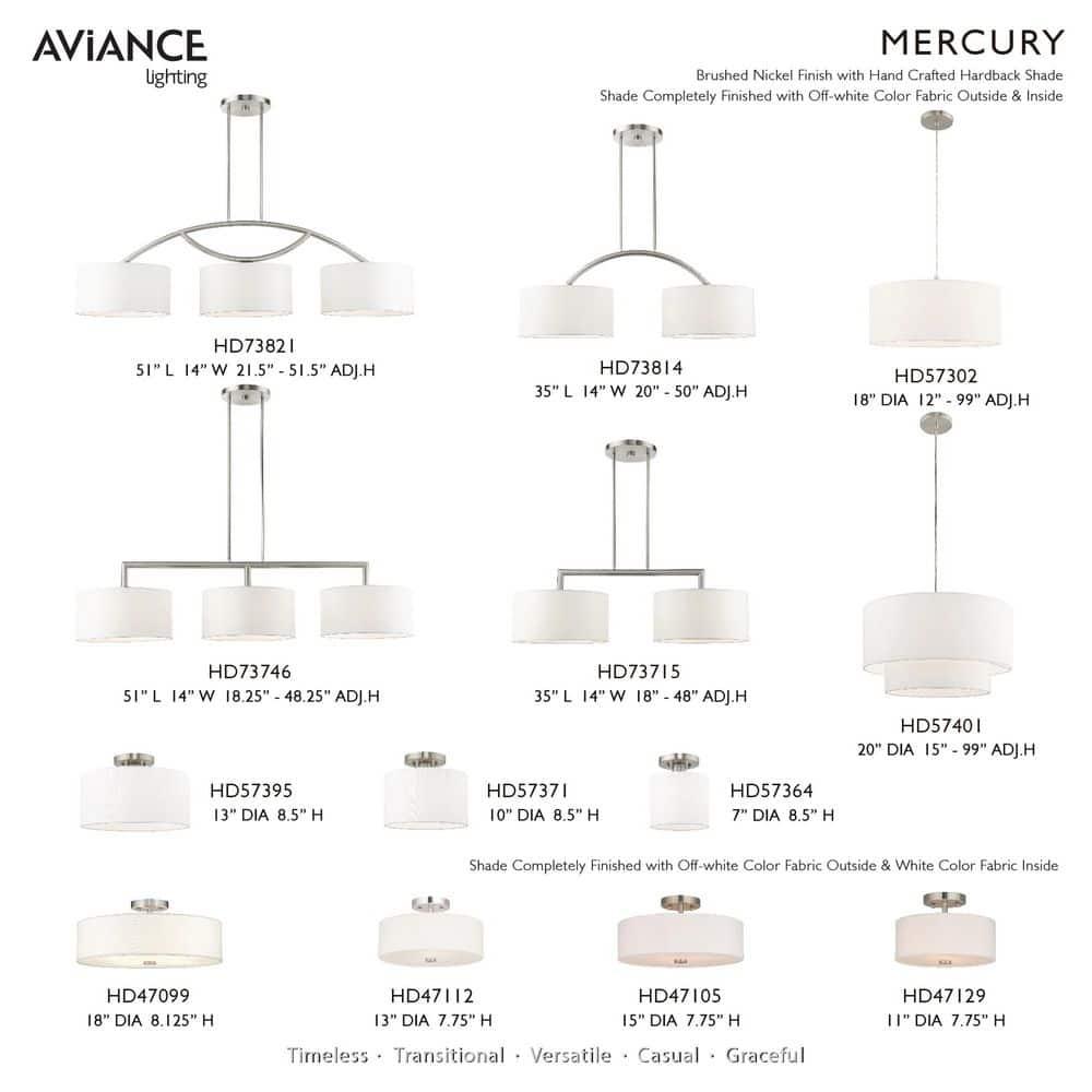 Livex Lighting Clark 1 - Light Semi-Flush Mount in  Brushed Nickel