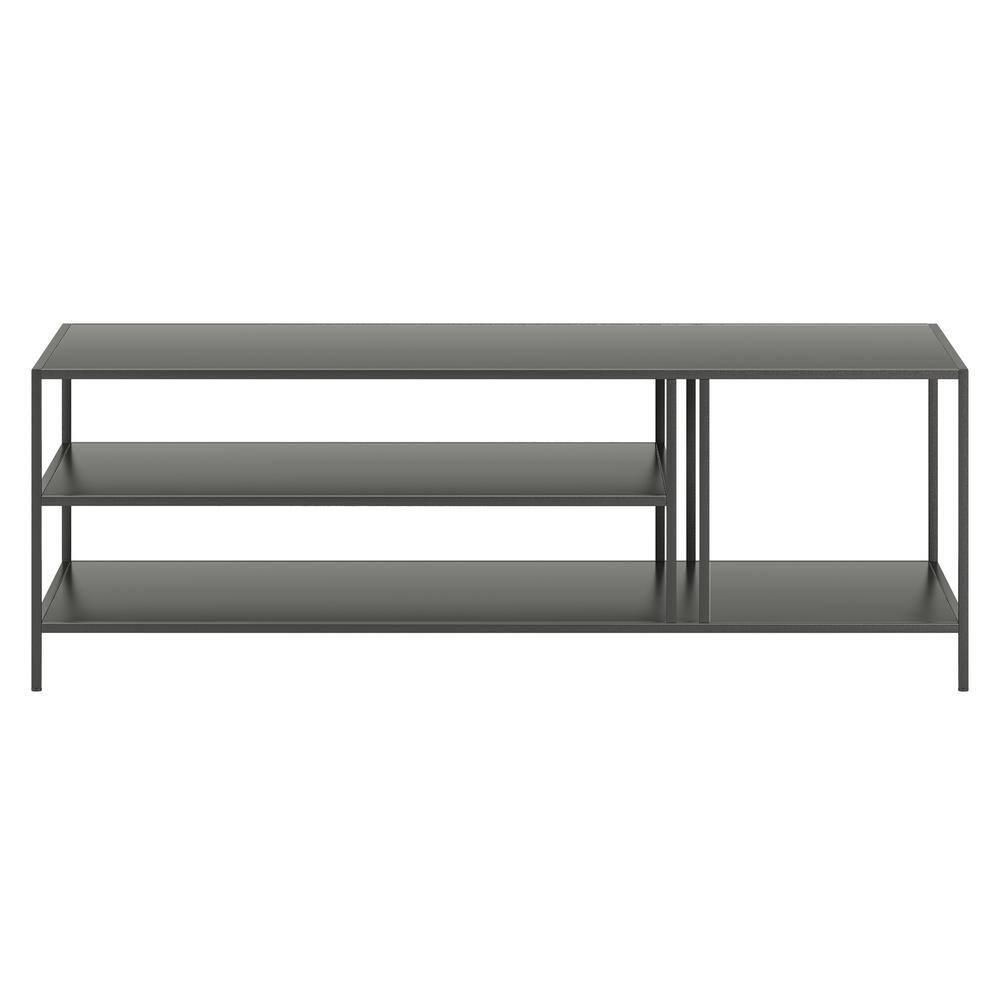 Evelyn&Zoe Cortland 48" Wide Rectangular Coffee Table in Gunmetal Gray