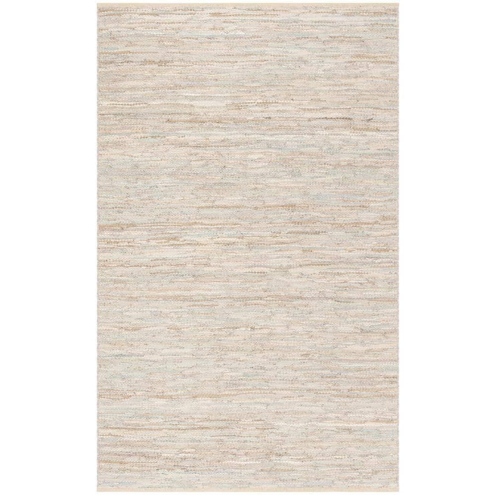 Vintage Leather VTL105 Hand Woven Area Rug - Beige - 4'x6' - Safavieh.