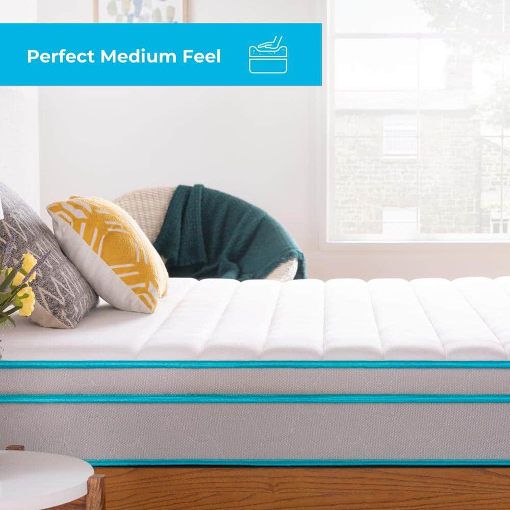 Linenspa Essentials Linenspa Essentials 10 In. Medium Gel Memory Foam Hybrid Mattress